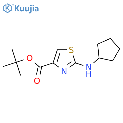Tert-butyl 2-(cyclopentylamino)-1,3-thiazole-4-carboxylate structure