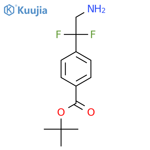 Tert-butyl 4-(2-amino-1,1-difluoroethyl)benzoate structure
