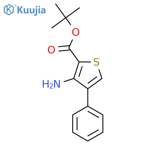 Tert-butyl 3-amino-4-phenylthiophene-2-carboxylate structure