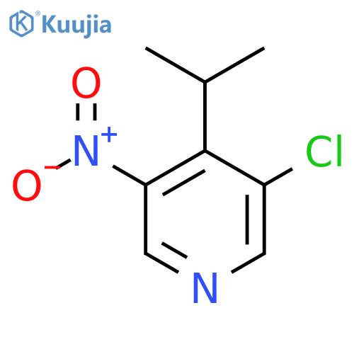 3-Chloro-5-nitro-4-(propan-2-yl)pyridine structure