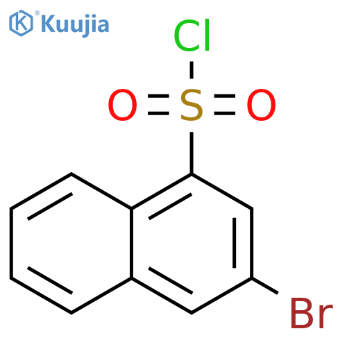 3-bromonaphthalene-1-sulfonyl chloride structure