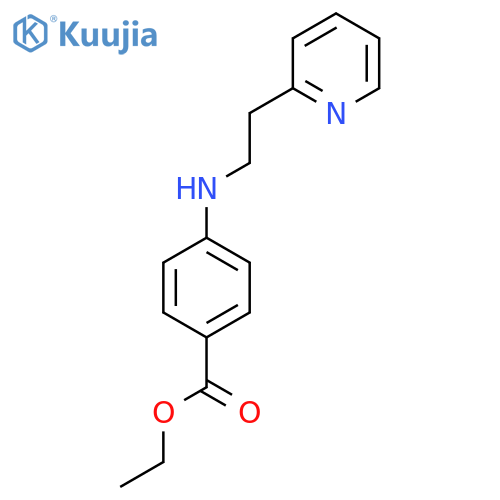 ethyl 4-{2-(pyridin-2-yl)ethylamino}benzoate structure