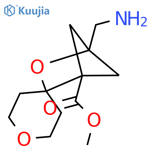 methyl 4-(aminomethyl)-3-oxaspirobicyclo2.1.1hexane-2,4'-oxane-1-carboxylate structure