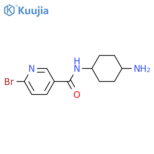 6-bromo-N-(1r,4r)-4-aminocyclohexylpyridine-3-carboxamide structure