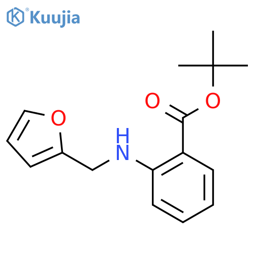 tert-butyl 2-{(furan-2-yl)methylamino}benzoate structure