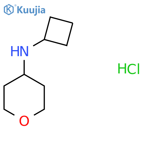 N-cyclobutyloxan-4-amine hydrochloride structure