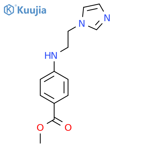 methyl 4-{2-(1H-imidazol-1-yl)ethylamino}benzoate structure