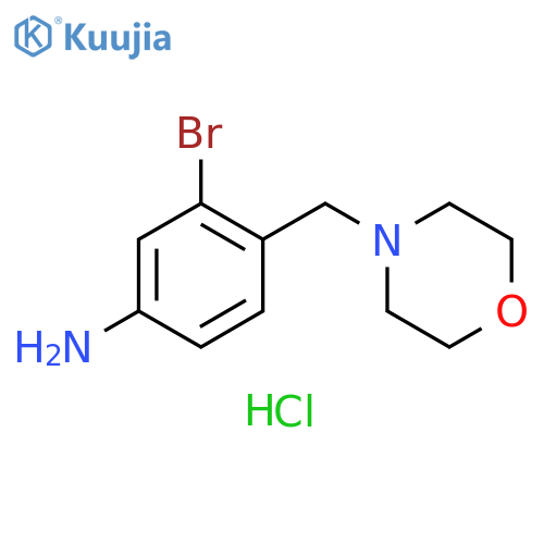 3-bromo-4-(morpholin-4-yl)methylaniline hydrochloride structure