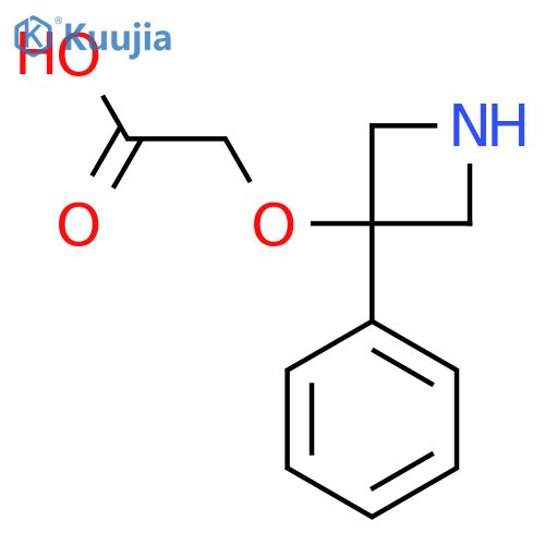 2-(3-phenylazetidin-3-yl)oxyacetic acid structure