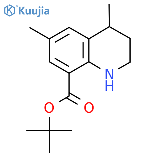 Tert-butyl 4,6-dimethyl-1,2,3,4-tetrahydroquinoline-8-carboxylate structure