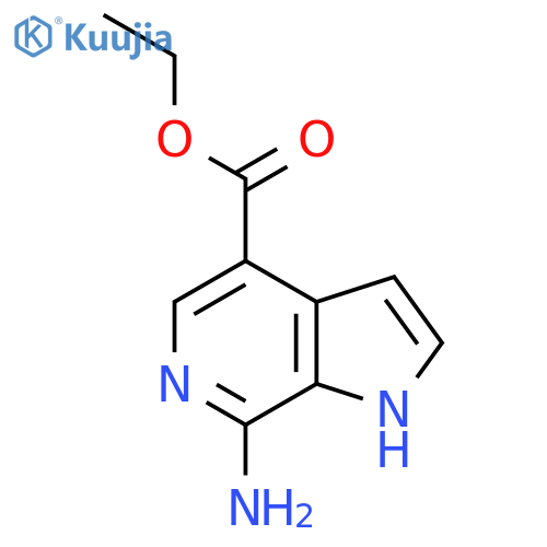 ethyl 7-amino-1H-pyrrolo2,3-cpyridine-4-carboxylate structure