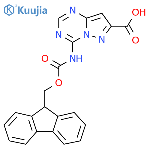 4-({(9H-fluoren-9-yl)methoxycarbonyl}amino)pyrazolo1,5-a1,3,5triazine-7-carboxylic acid structure