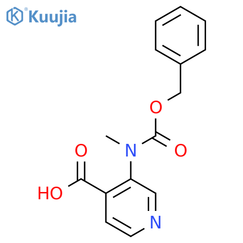 3-{(benzyloxy)carbonyl(methyl)amino}pyridine-4-carboxylic acid structure