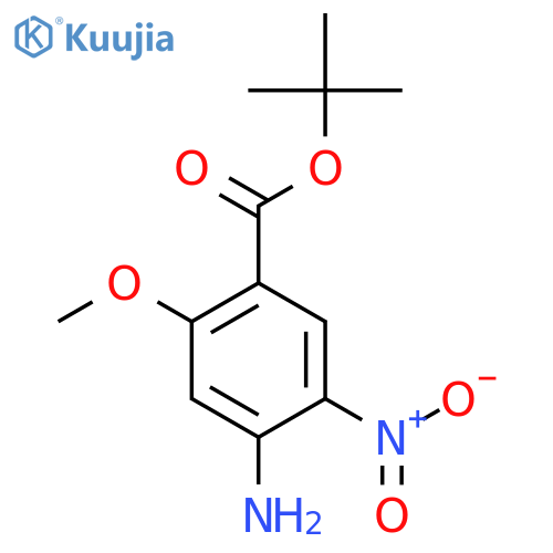 Tert-butyl 4-amino-2-methoxy-5-nitrobenzoate structure
