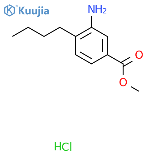 Methyl 3-amino-4-butylbenzoate hydrochloride structure