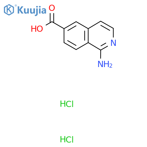 1-aminoisoquinoline-6-carboxylic acid dihydrochloride structure