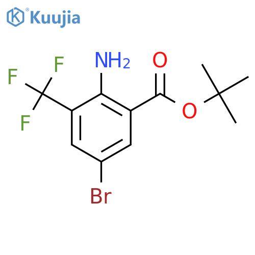 Tert-butyl 2-amino-5-bromo-3-(trifluoromethyl)benzoate structure
