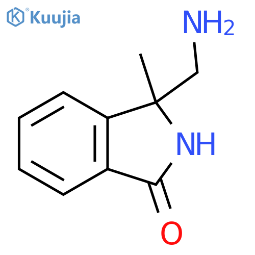 3-(aminomethyl)-3-methyl-2,3-dihydro-1H-isoindol-1-one structure