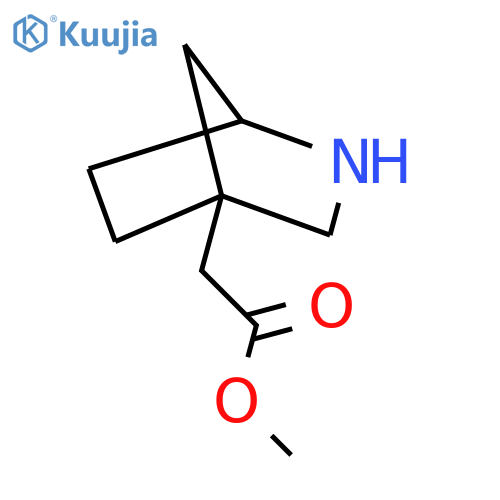 methyl 2-{2-azabicyclo2.2.1heptan-4-yl}acetate structure