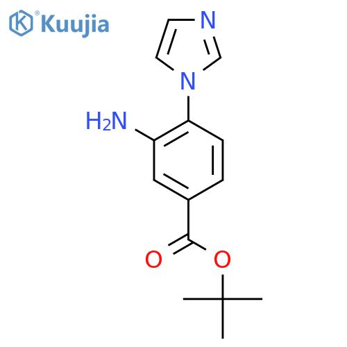 tert-butyl 3-amino-4-(1H-imidazol-1-yl)benzoate structure