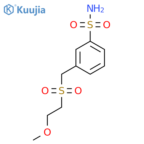 3-[(2-Methoxyethanesulfonyl)methyl]benzene-1-sulfonamide structure