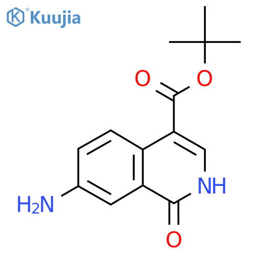 Tert-butyl 7-amino-1-oxo-1,2-dihydroisoquinoline-4-carboxylate structure