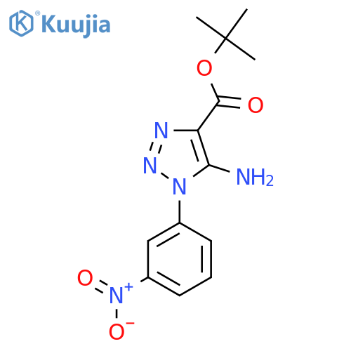 tert-butyl 5-amino-1-(3-nitrophenyl)-1H-1,2,3-triazole-4-carboxylate structure