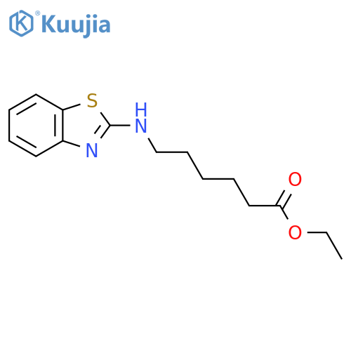 ethyl 6-(1,3-benzothiazol-2-yl)aminohexanoate structure
