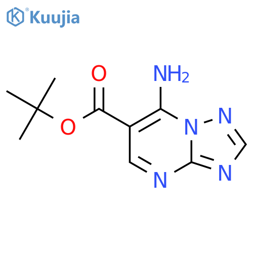 tert-butyl 7-amino-1,2,4triazolo1,5-apyrimidine-6-carboxylate structure