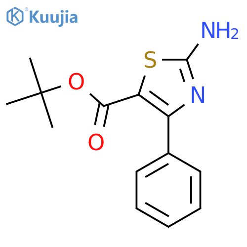 Tert-butyl 2-amino-4-phenyl-1,3-thiazole-5-carboxylate structure