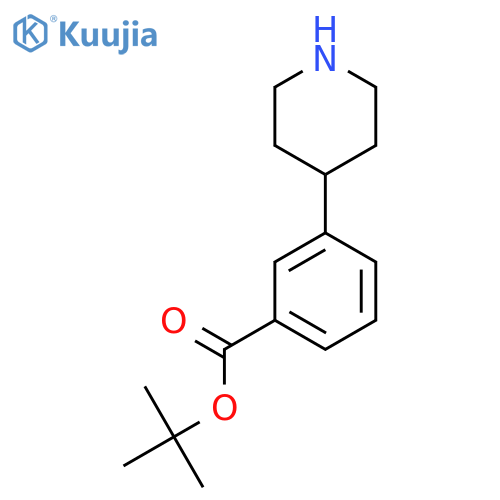 Tert-butyl 3-(piperidin-4-yl)benzoate structure