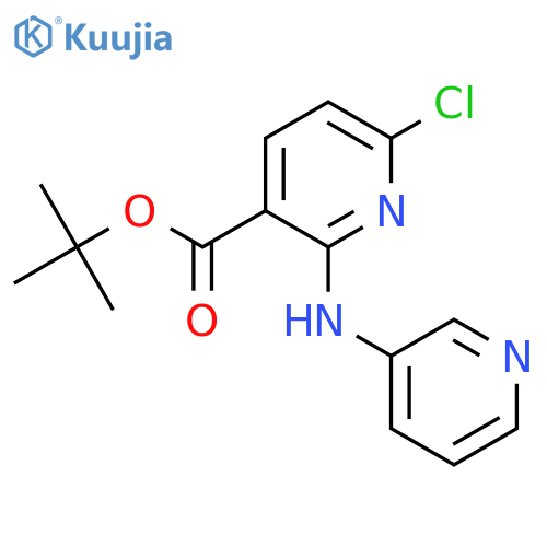tert-butyl 6-chloro-2-(pyridin-3-yl)aminopyridine-3-carboxylate structure