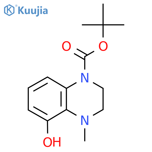 Tert-butyl 5-hydroxy-4-methyl-1,2,3,4-tetrahydroquinoxaline-1-carboxylate structure