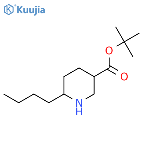 Tert-butyl 6-butylpiperidine-3-carboxylate structure