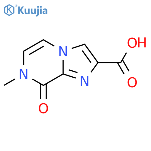 7-methyl-8-oxo-7H,8H-imidazo1,2-apyrazine-2-carboxylic acid structure