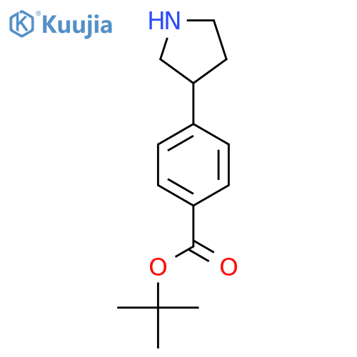 Tert-butyl 4-(pyrrolidin-3-yl)benzoate structure