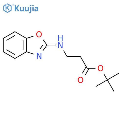 Tert-butyl 3-[(1,3-benzoxazol-2-yl)amino]propanoate structure