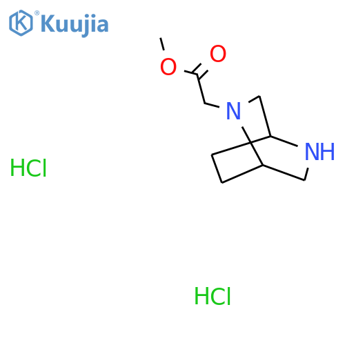 methyl 2-{2,5-diazabicyclo2.2.2octan-2-yl}acetate dihydrochloride structure