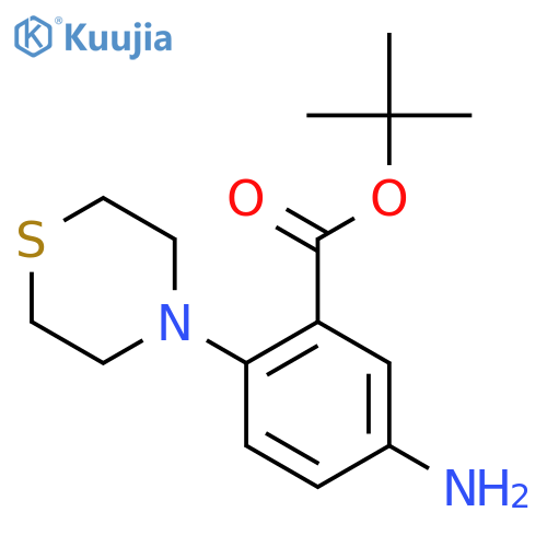 Tert-butyl 5-amino-2-(thiomorpholin-4-yl)benzoate structure