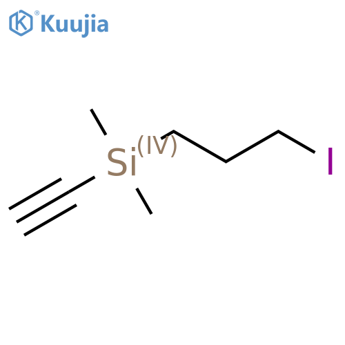 Ethynyl(3-iodopropyl)dimethylsilane structure