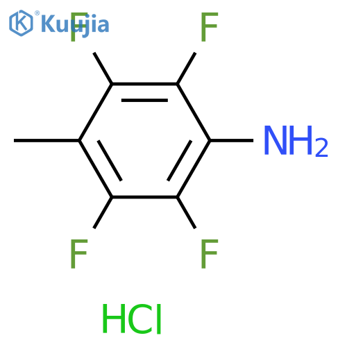 2,3,5,6-tetrafluoro-4-methylaniline hydrochloride structure
