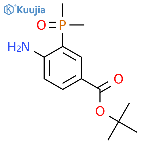 Tert-butyl 4-amino-3-(dimethylphosphoryl)benzoate structure