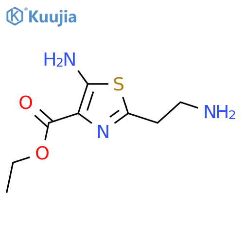 Ethyl 5-amino-2-(2-aminoethyl)-1,3-thiazole-4-carboxylate structure