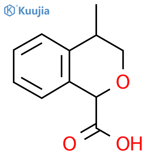 4-methyl-3,4-dihydro-1H-2-benzopyran-1-carboxylic acid structure