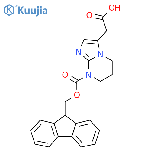 2-(8-{(9H-fluoren-9-yl)methoxycarbonyl}-5H,6H,7H,8H-imidazo1,2-apyrimidin-3-yl)acetic acid structure