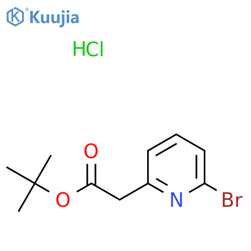 Tert-butyl 2-(6-bromopyridin-2-yl)acetate hydrochloride structure