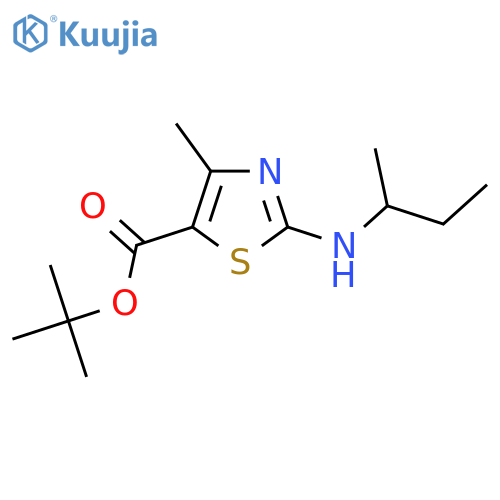 tert-butyl 2-(butan-2-yl)amino-4-methyl-1,3-thiazole-5-carboxylate structure
