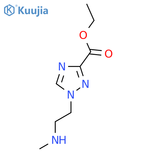 ethyl 1-2-(methylamino)ethyl-1H-1,2,4-triazole-3-carboxylate structure