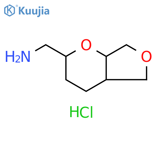 1-{hexahydro-2H-furo3,4-bpyran-2-yl}methanamine hydrochloride, Mixture of diastereomers structure