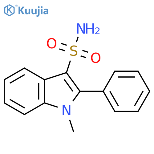 1-methyl-2-phenyl-1H-indole-3-sulfonamide structure